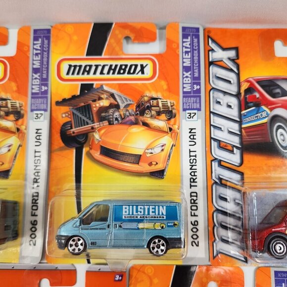 Matchbox Ford Transit Vans Taxi MBX Metal Diecast Cars Lot of 5 New MOC - Picture 5 of 16